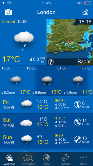 Weather App for iPhone