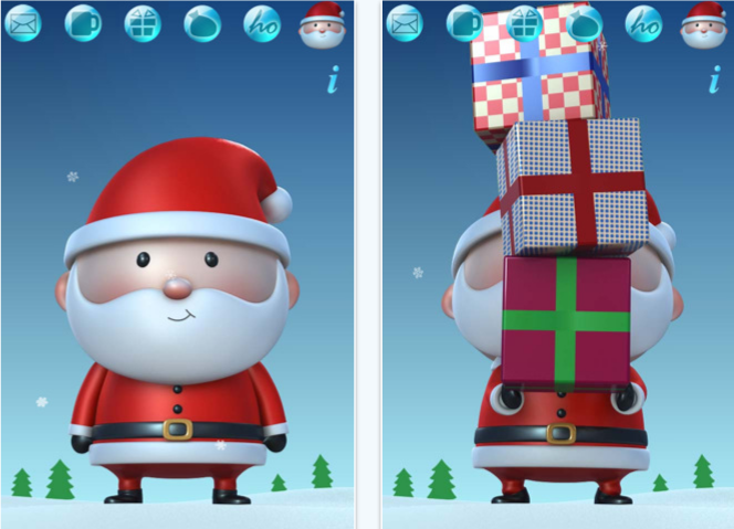 Talking Christmas Santa kid app review