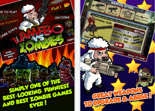 Lamebo VS Zombies Game App Screenshot