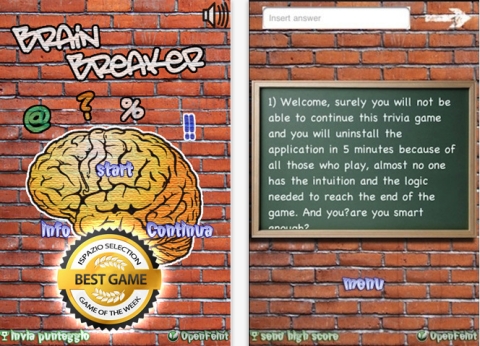 BrainBreaker App Screenshot