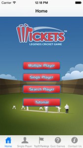 Cricket Wickets App iPhone