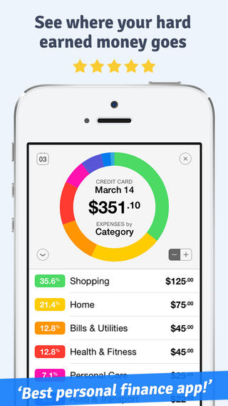 Personal Budget Tracking App iPhone
