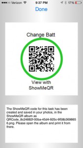 ShowMeQR Manager App for iPhone