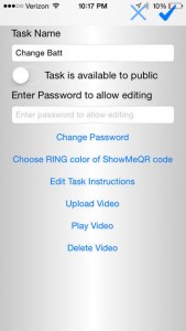 iPhone ShowMeQR Manager App