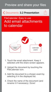 FileCalendar iPhone App